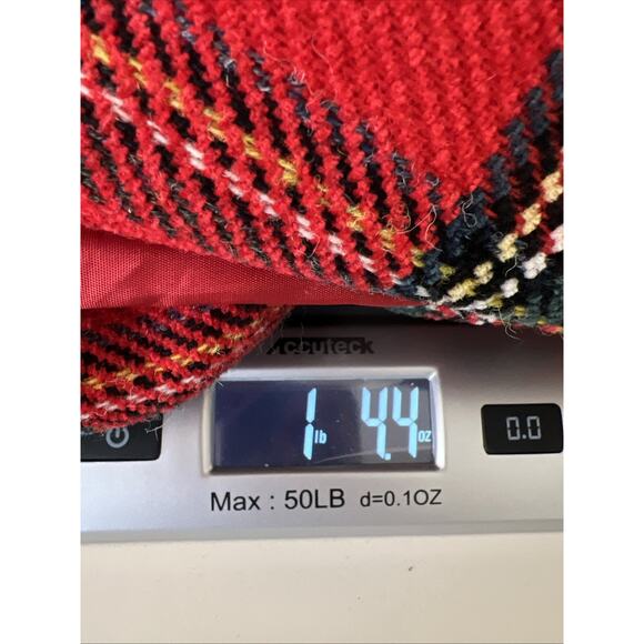 Olivier Strelli Women’s Wool Tartan Blazer Sz L 42 Red Plaid Preppy Academiacore - Picture 8 of 8